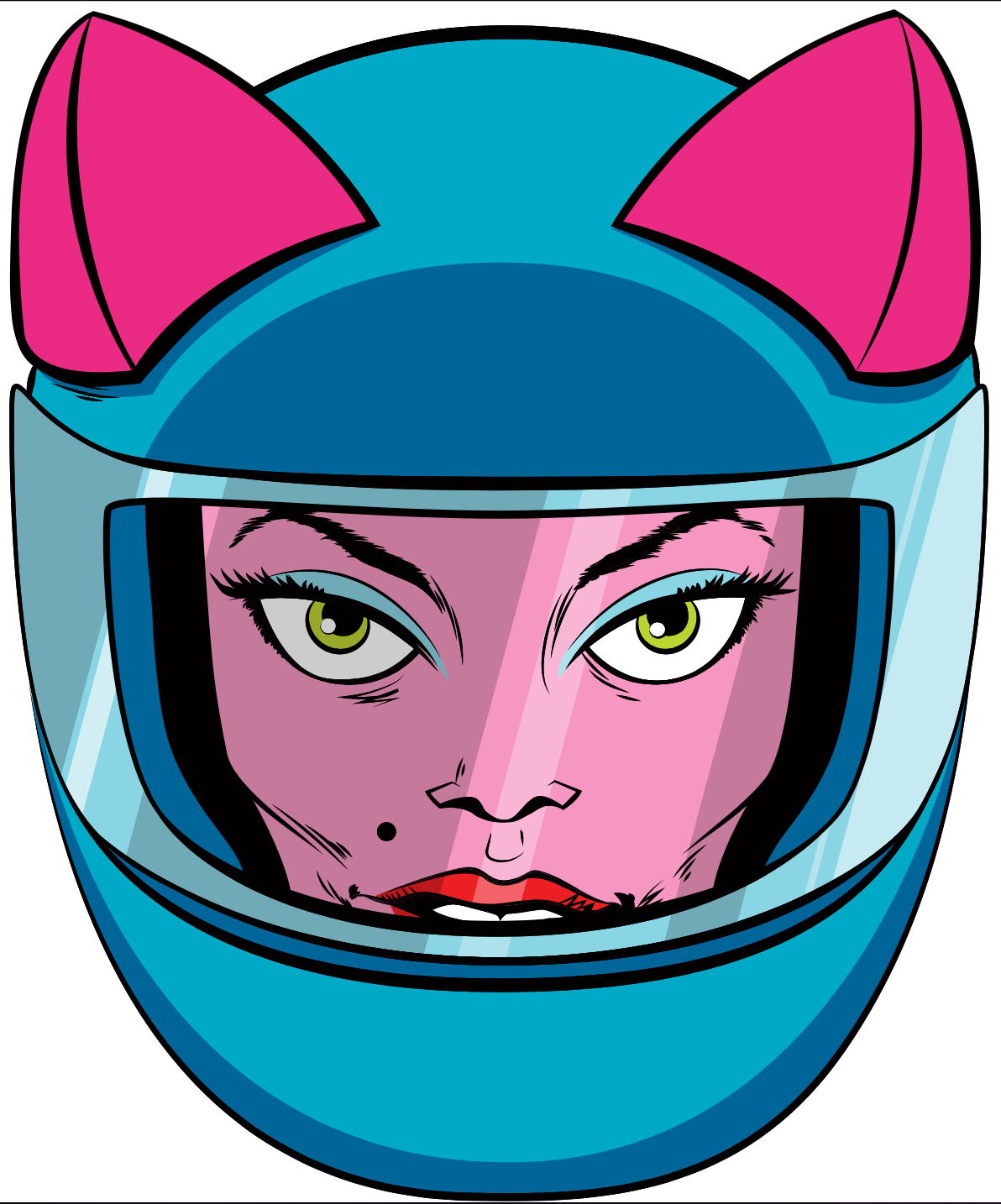 Cat Ears for Motorcycle, Bike & Ski Helmets | Helmet Flair Cat Ears for Motorcycle, Bike & Ski Helmets | Helmet Flair