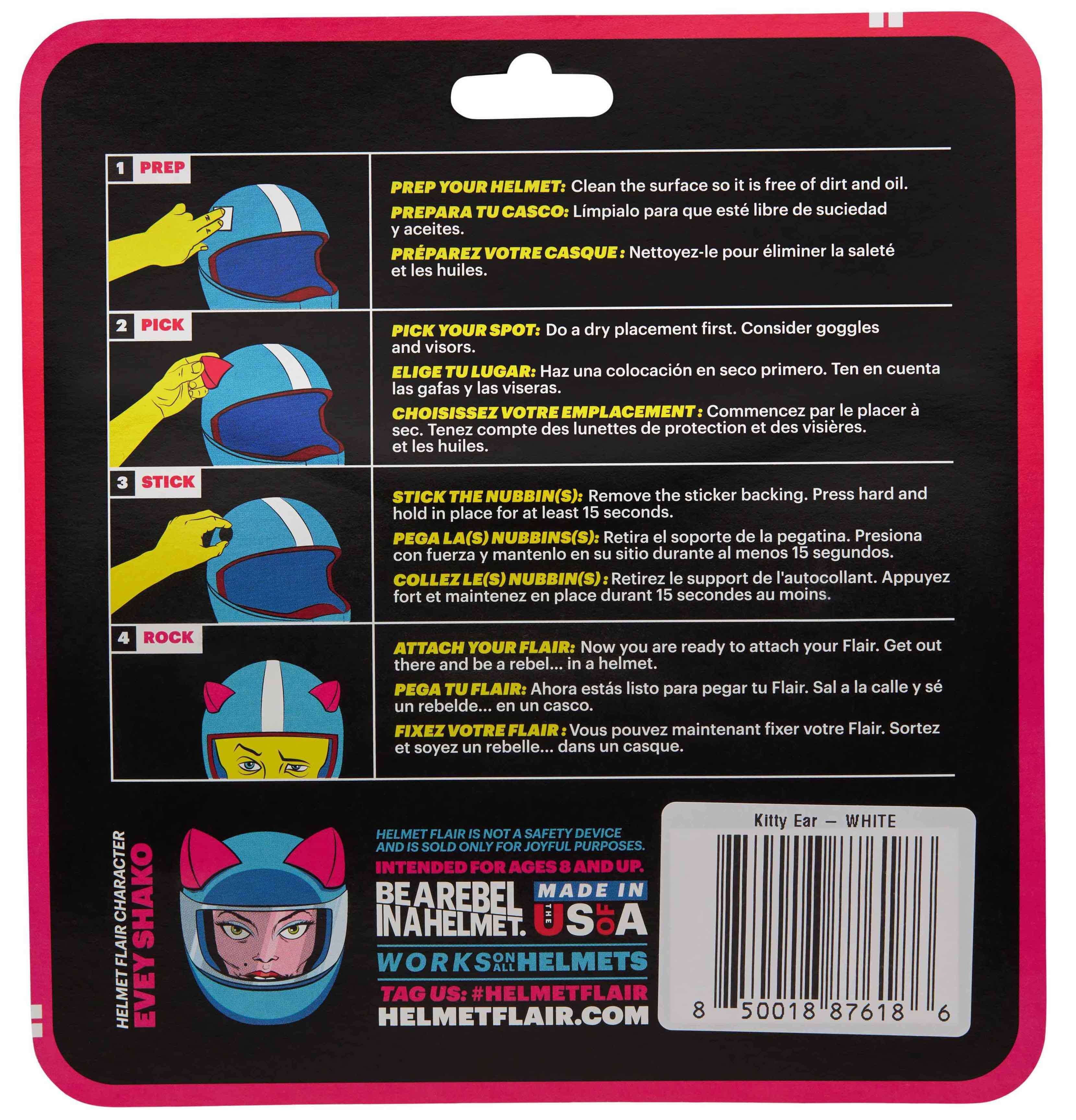 guide on how to install MagNeatOhz: Cat Ears for Helmet Pink