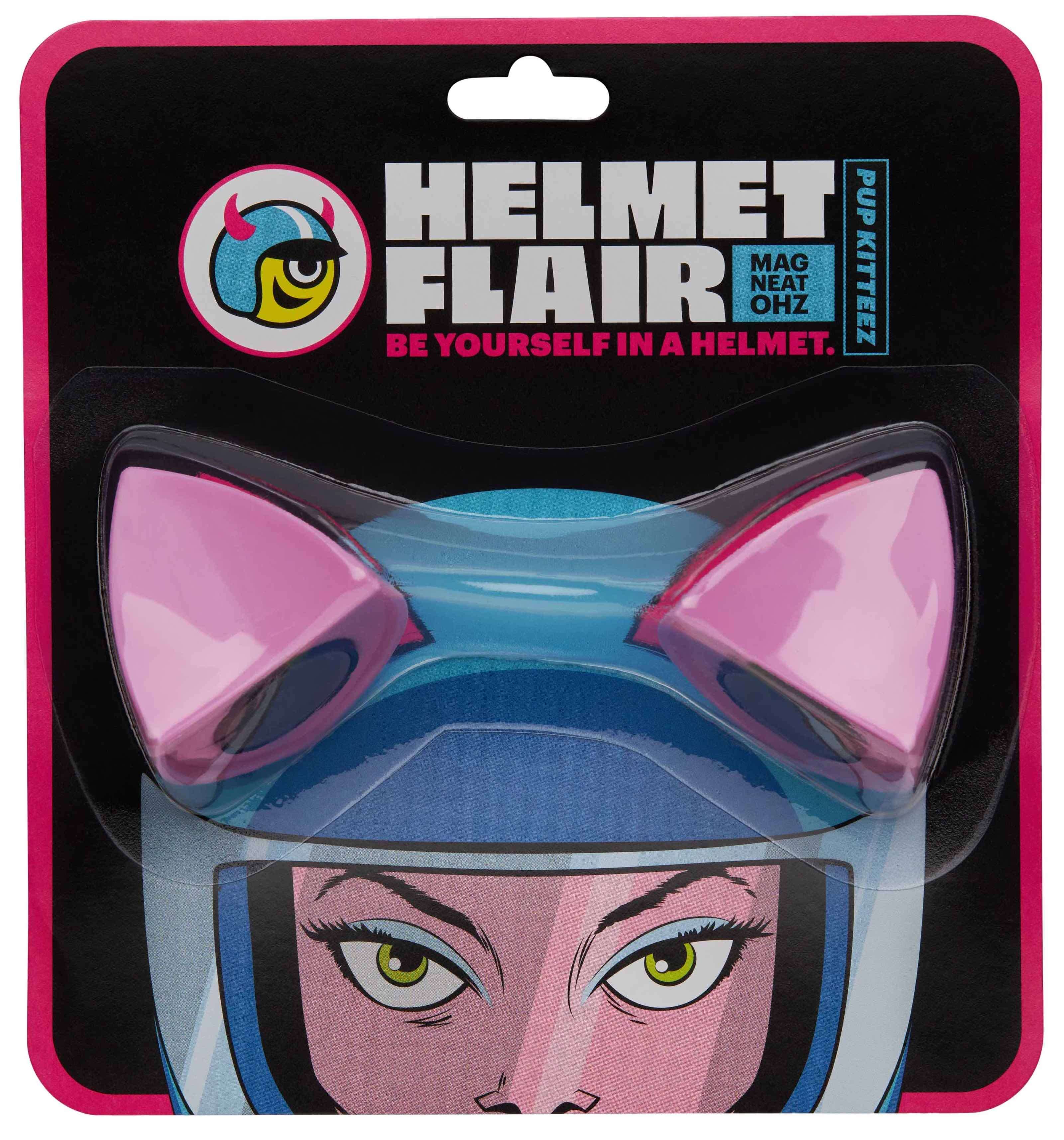 MagNeatOhz: Cat Ears for Helmet Pink in a packet