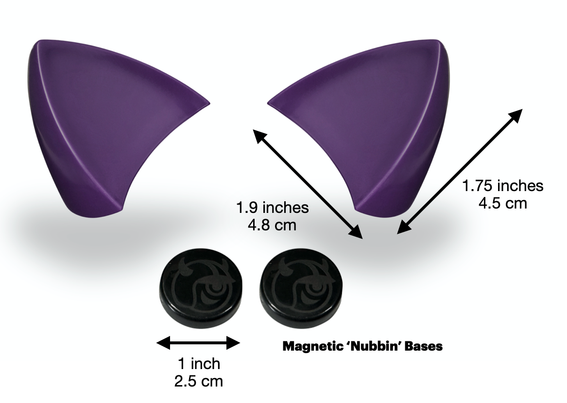 MagNeatOhz: Cat Ears for Helmet Purple