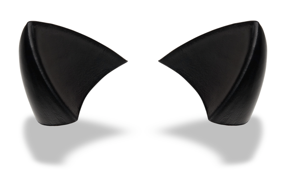 Black cat ear for helmet soft foam