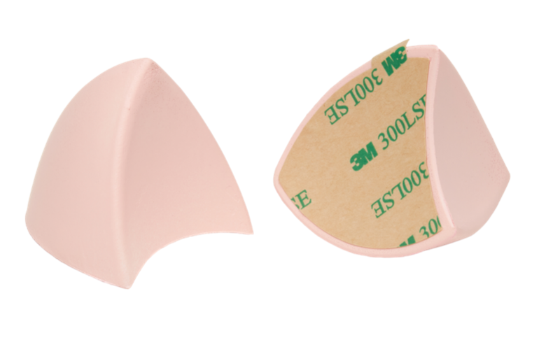 Pink cat ears for motorcycle helmet, ski helmet or bike helmet