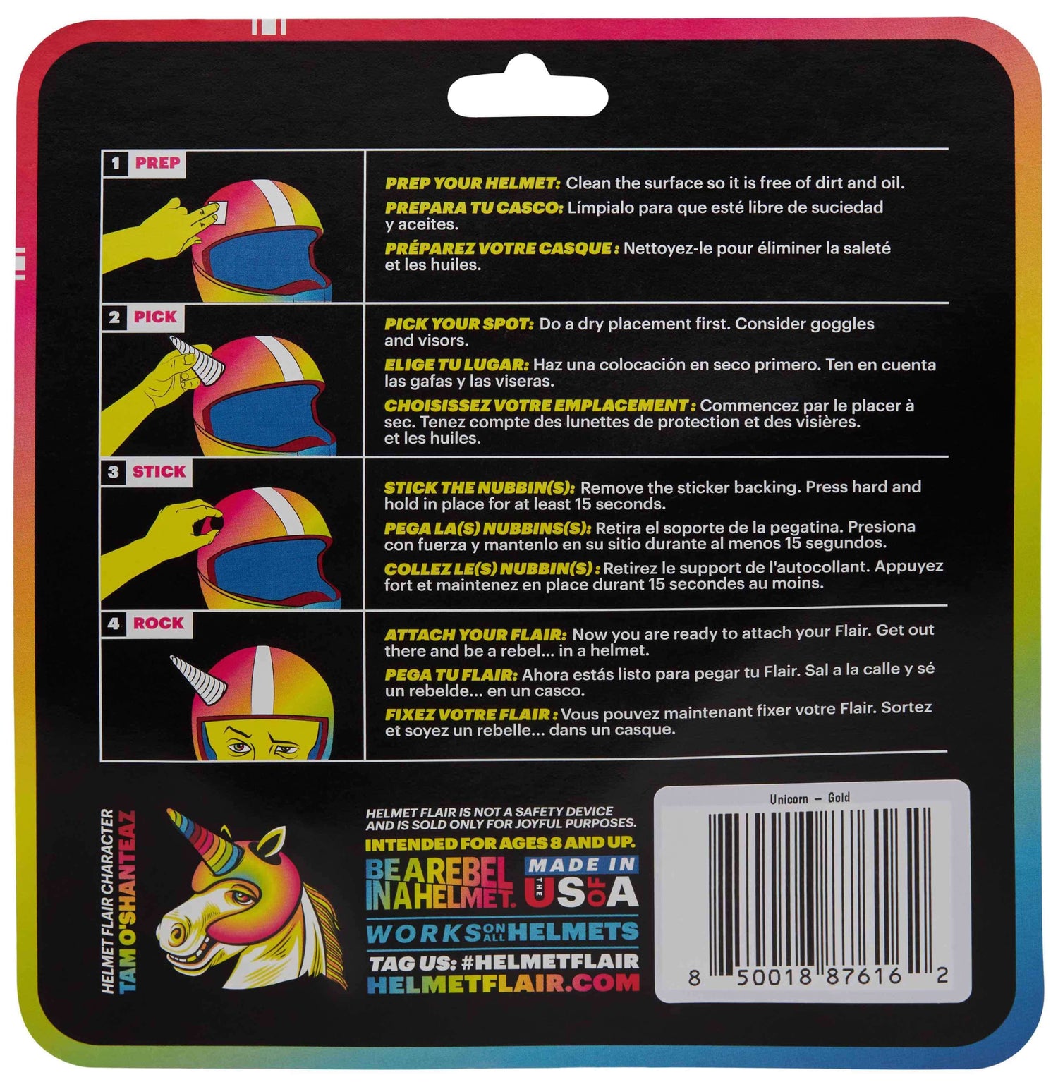 guide on how to install MagNeatOhz: Unicorn Horn for Helmet