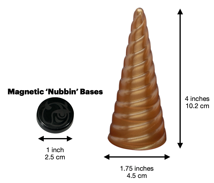 MagNeatOhz: Unicorn Horn for Helmet size description