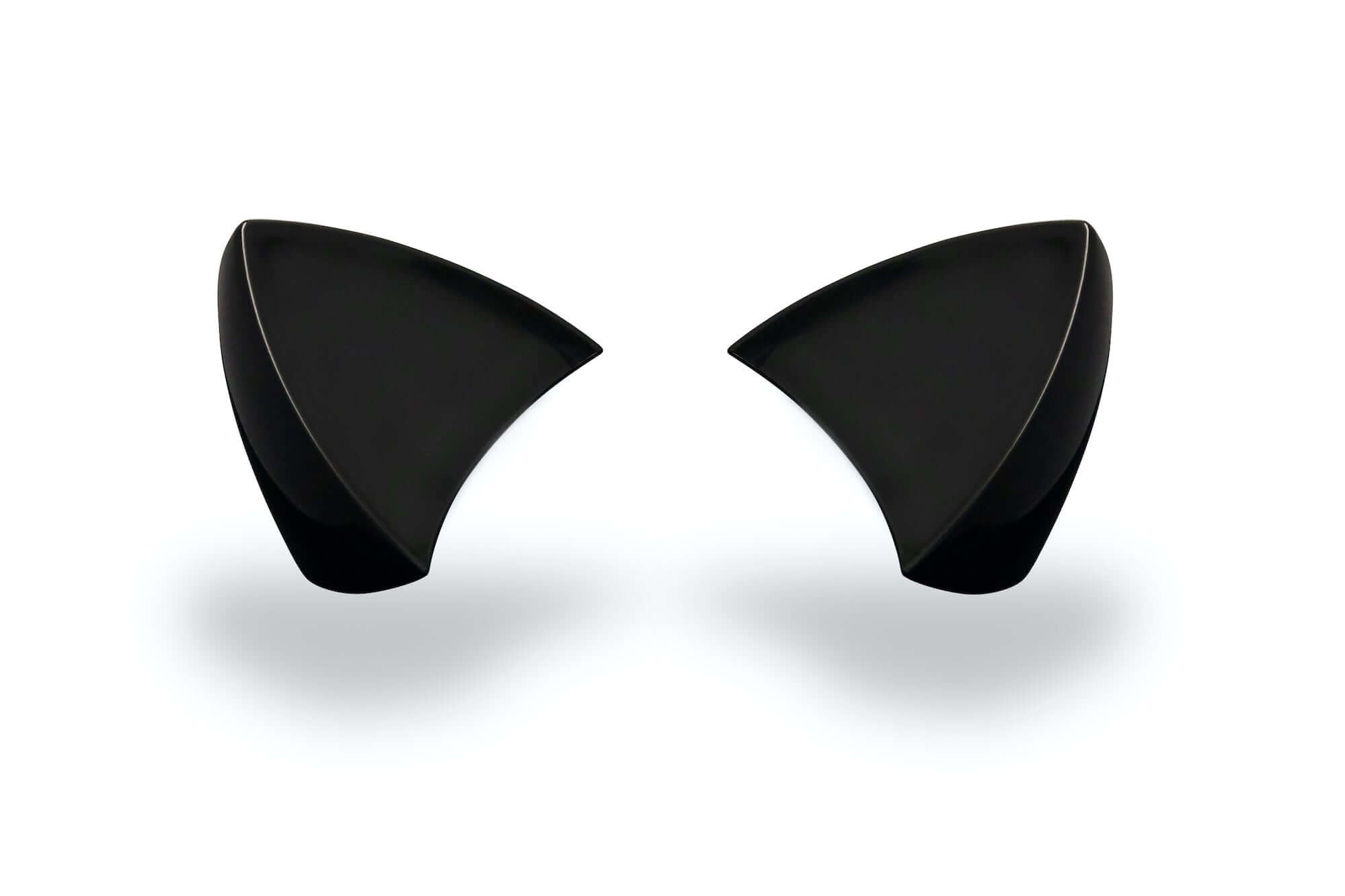 Black cat ears for helmet