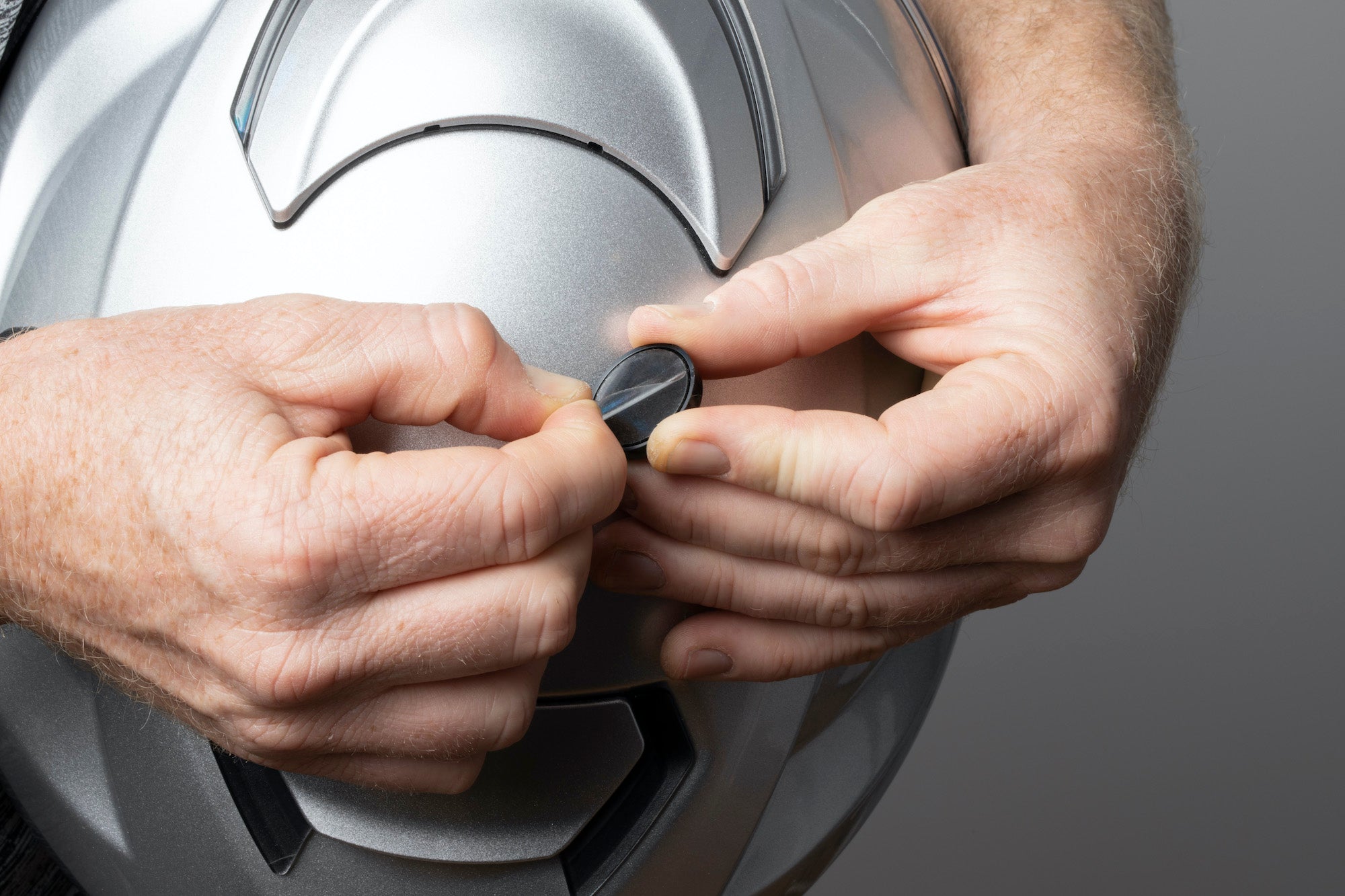 Attaching the Nubbins onto a motorcycle helmet