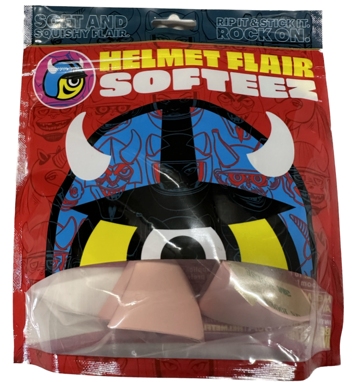 Pink cat ears for motorcycle helmet, ski helmet or bike helmet