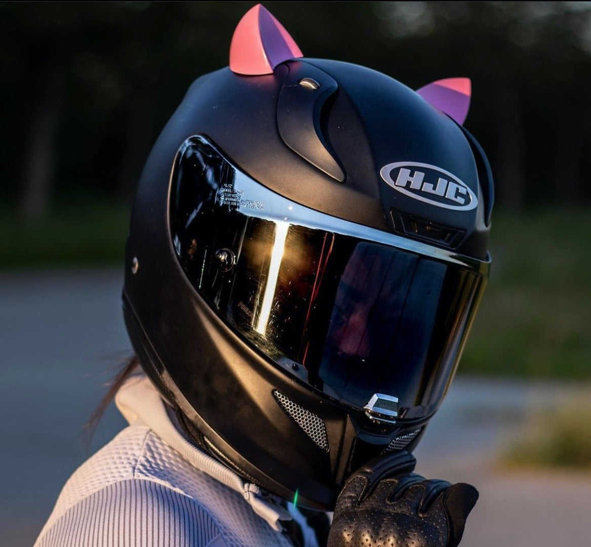 bike helmet horns MagNeatOhz: Large Black Devil for Make a statement with these Large Black Devil Horns WOOXGEHM Black Horns for Helmet,