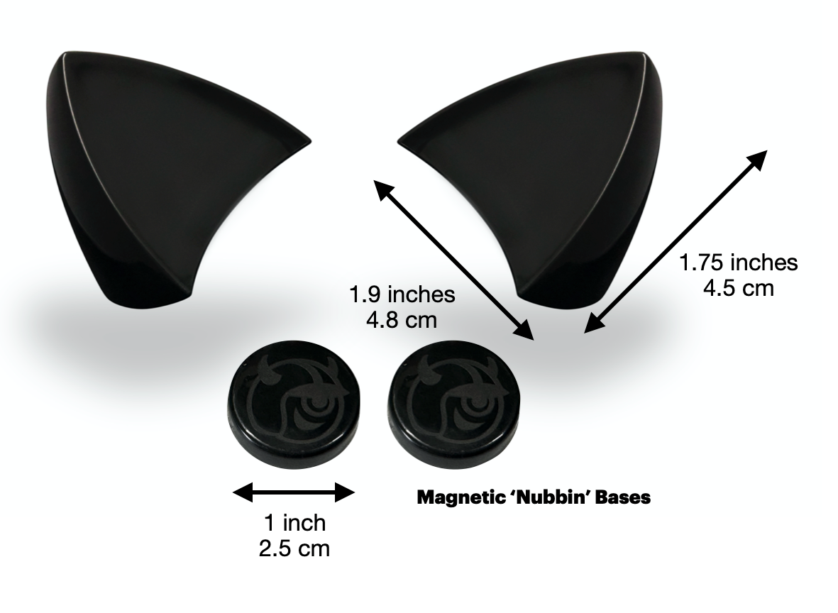 MagNeatOhz: Cat Ears for Helmet Black