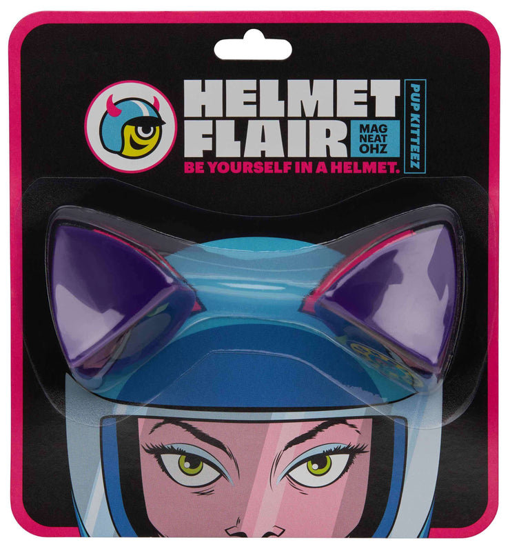 MagNeatOhz: Cat Ears for Helmet Purple