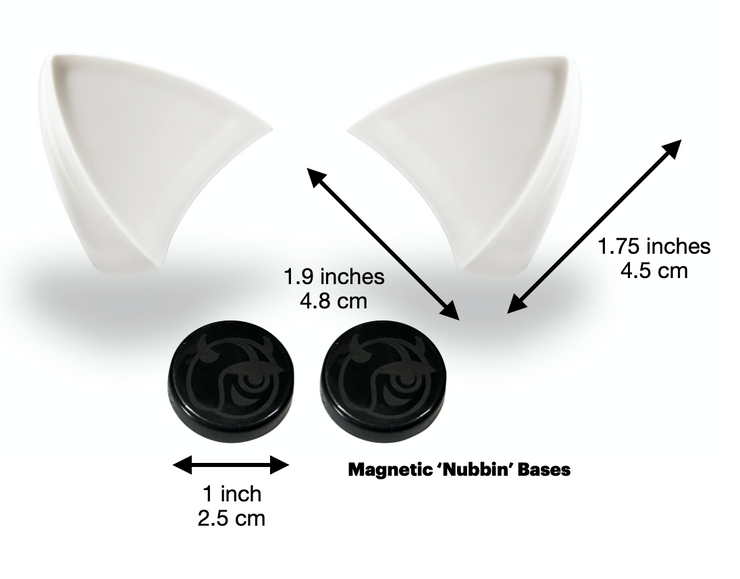 MagNeatOhz: Cat Ears for Helmet White