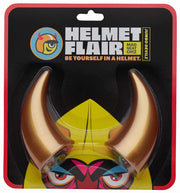 MagNeatOhz: Large Gold Devil Horns for Helmet